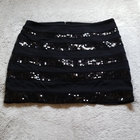 Express Dresses & Skirts - Express skirt size 4 black bling sparkle